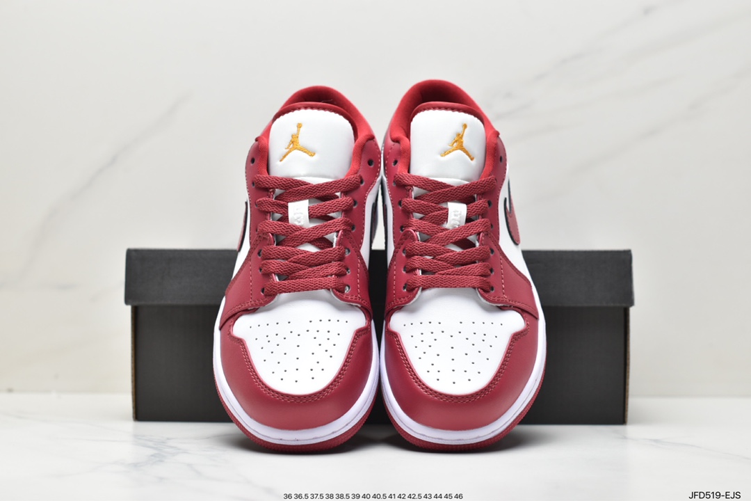 170 Air Jordan 1 Low 低帮 白红色 AJ1 乔丹1代 aj1 乔1 低邦 553558-607
