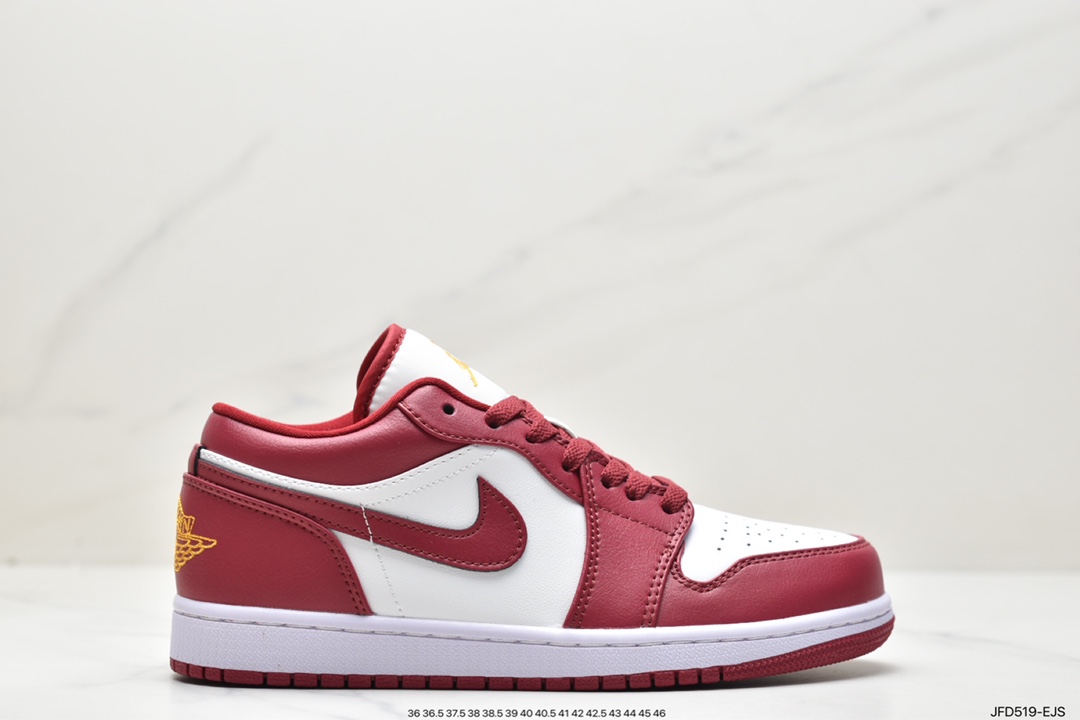170 Air Jordan 1 Low 低帮 白红色 AJ1 乔丹1代 aj1 乔1 低邦 553558-607