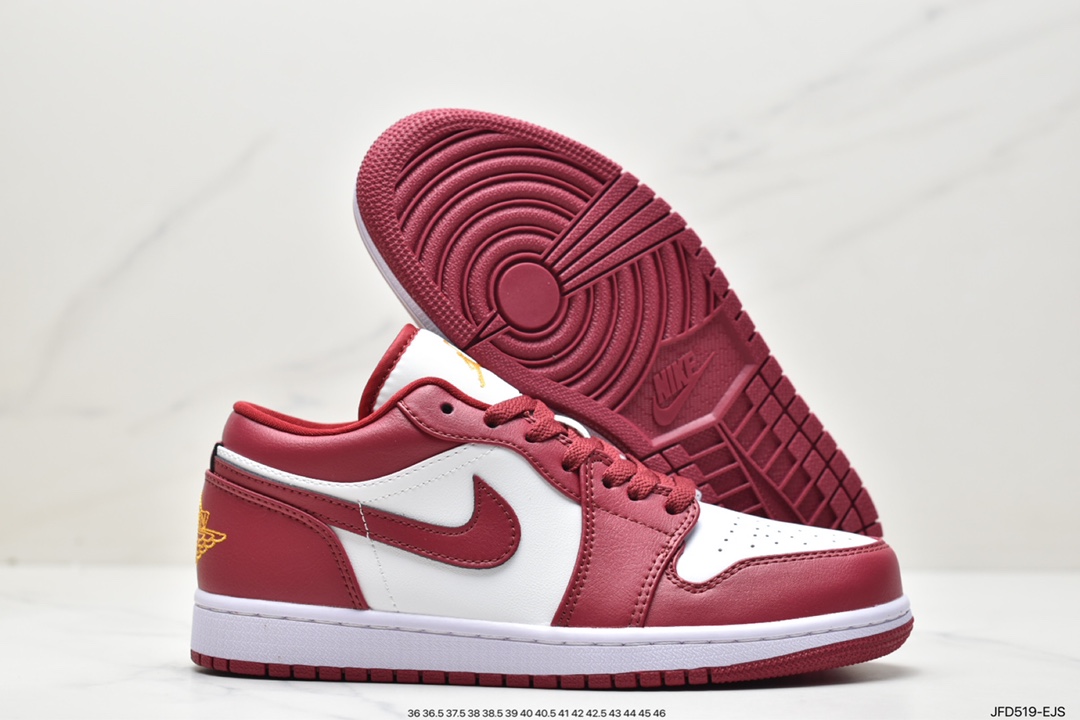 170 Air Jordan 1 Low 低帮 白红色 AJ1 乔丹1代 aj1 乔1 低邦 553558-607