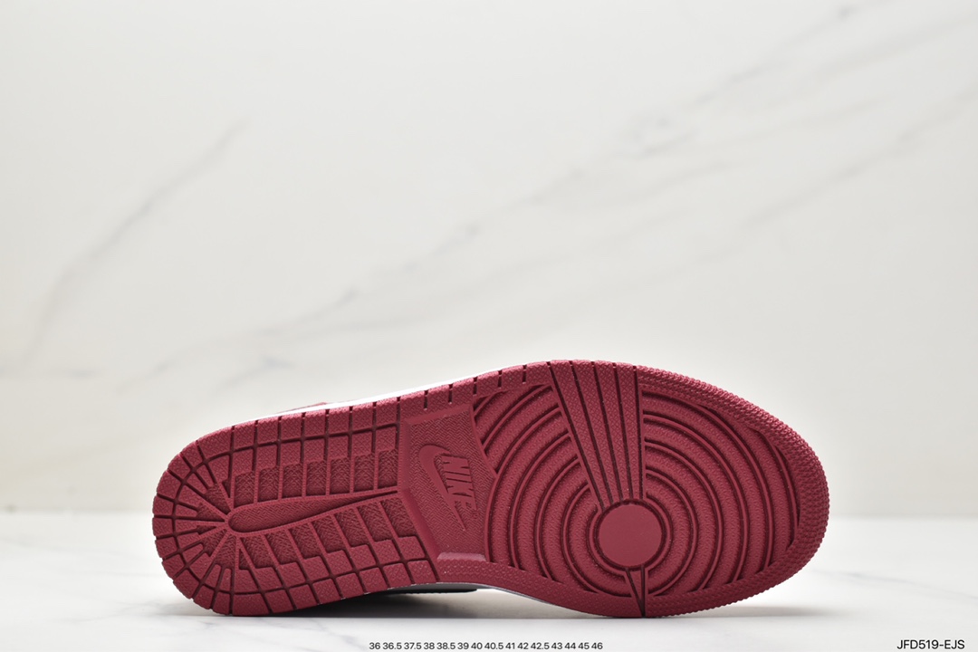 170 Air Jordan 1 Low 低帮 白红色 AJ1 乔丹1代 aj1 乔1 低邦 553558-607