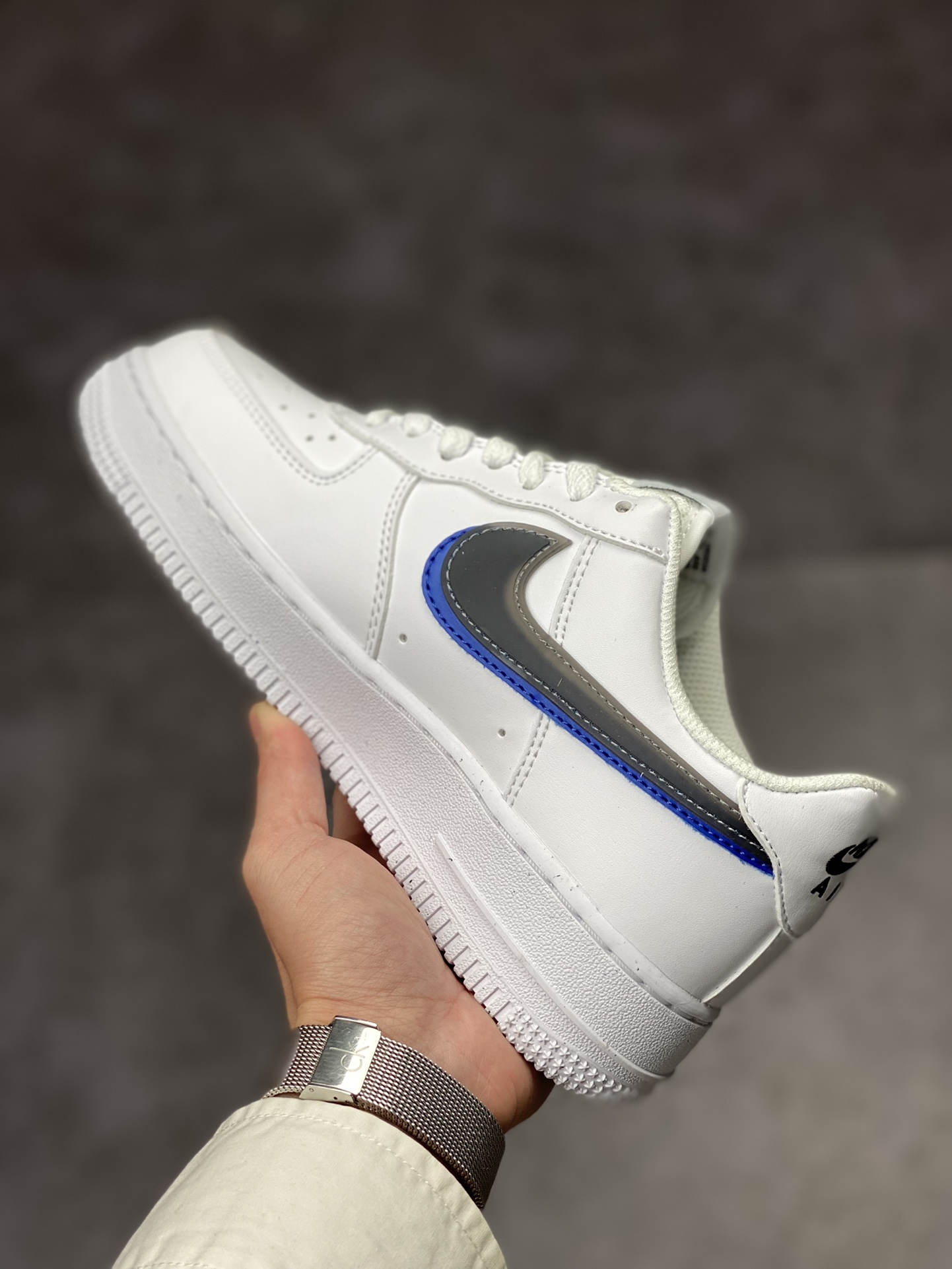 190 Nike Air Force 1 Low 07 灰蓝双钩 FD0688-100