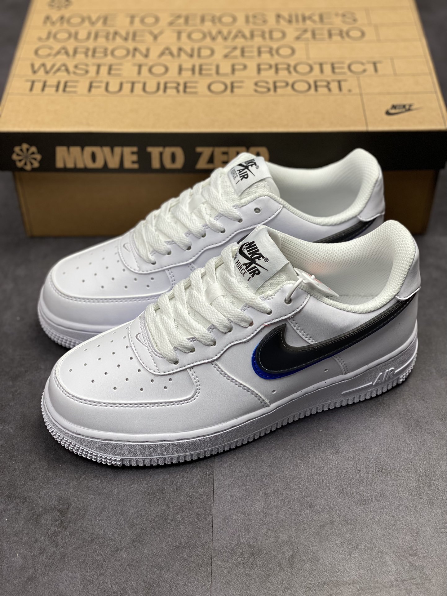 190 Nike Air Force 1 Low 07 灰蓝双钩 FD0688-100