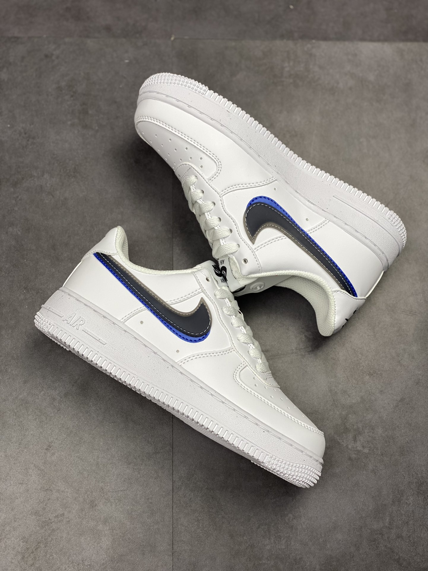 190 Nike Air Force 1 Low 07 灰蓝双钩 FD0688-100