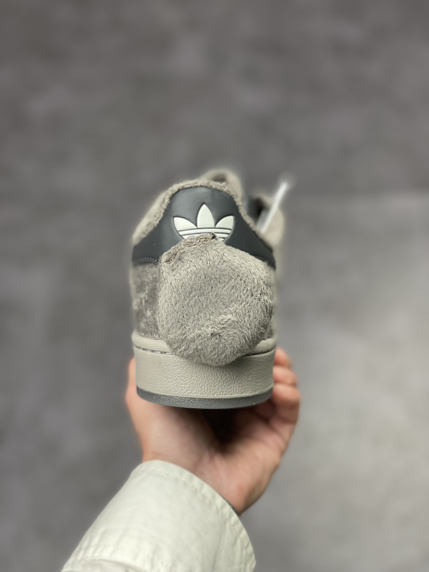 Adidas Originals shell toe fur rabbit gray GZ6989