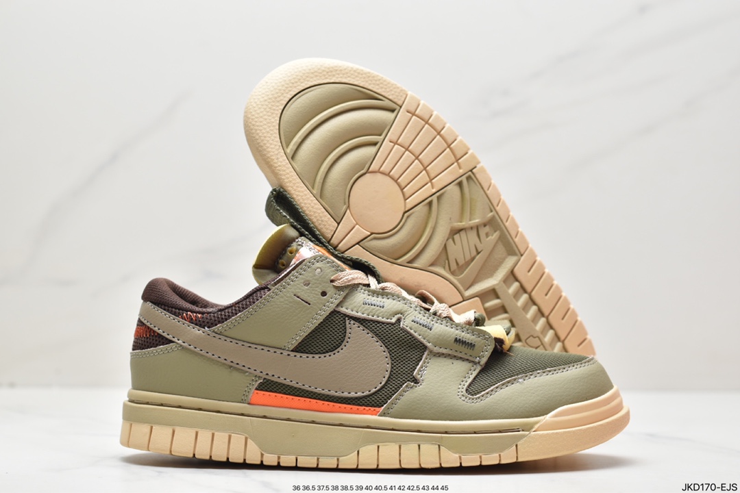 160 VIRGIL ABLOH设计师独立品牌Off-White x Futura x Nike SB DunkPine Green OW扣篮低帮DV0821-100