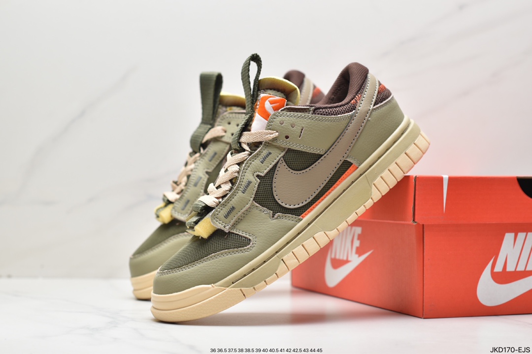 160 VIRGIL ABLOH设计师独立品牌Off-White x Futura x Nike SB DunkPine Green OW扣篮低帮DV0821-100