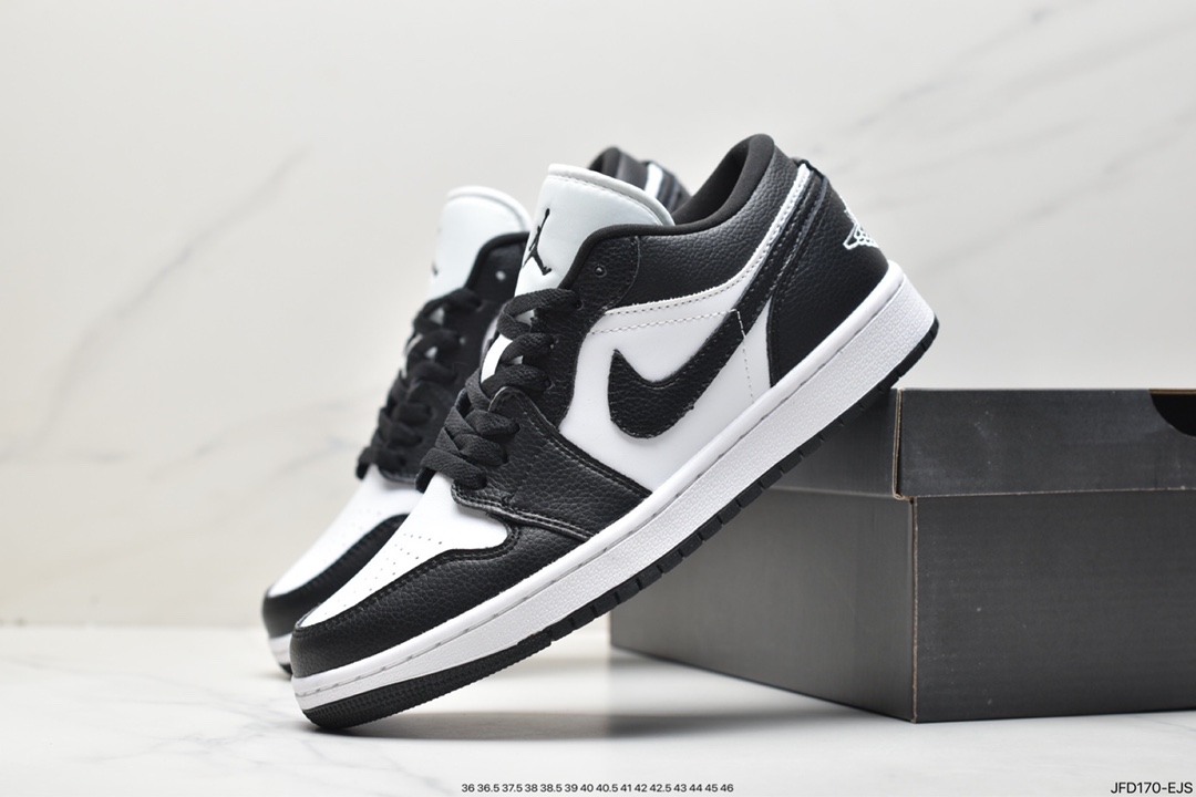 170 Air Jordan 1 Low 黑白熊猫脚趾 AJ1乔1低帮休闲板鞋 DC0774-101