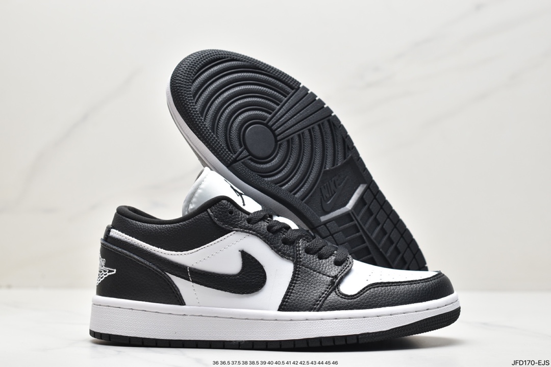170 Air Jordan 1 Low 黑白熊猫脚趾 AJ1乔1低帮休闲板鞋 DC0774-101