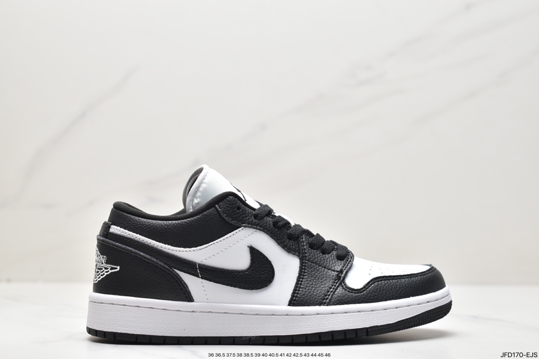 170 Air Jordan 1 Low 黑白熊猫脚趾 AJ1乔1低帮休闲板鞋 DC0774-101