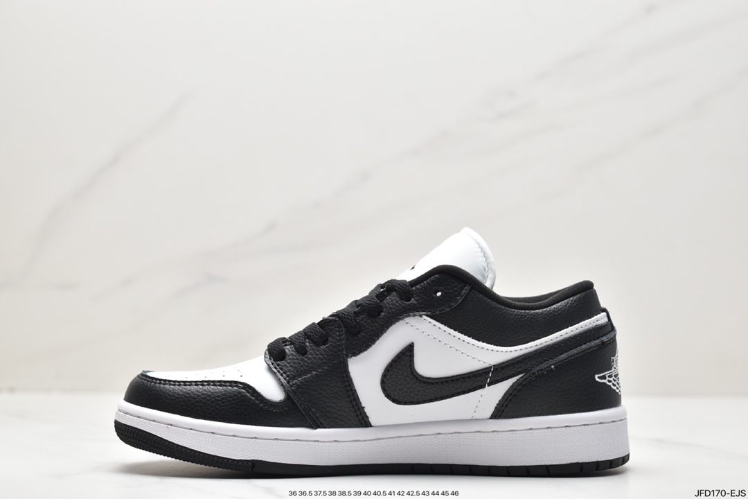 170 Air Jordan 1 Low 黑白熊猫脚趾 AJ1乔1低帮休闲板鞋 DC0774-101