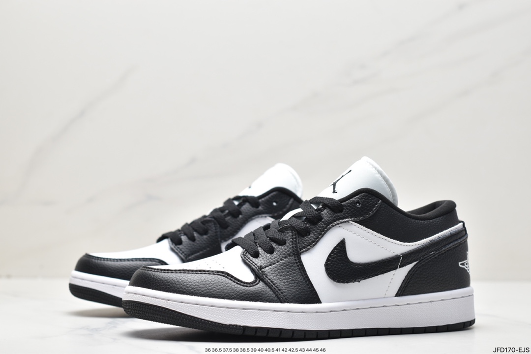 170 Air Jordan 1 Low 黑白熊猫脚趾 AJ1乔1低帮休闲板鞋 DC0774-101