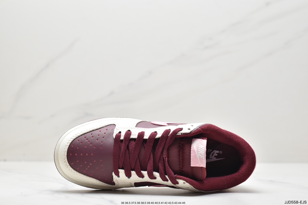 130 耐克Nk Dunk Low 酒红色 情人节 SB低帮运动休闲板鞋DR9705-100