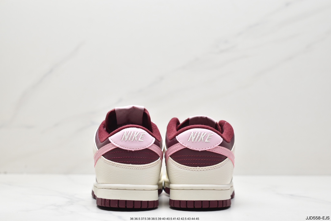 130 耐克Nk Dunk Low 酒红色 情人节 SB低帮运动休闲板鞋DR9705-100