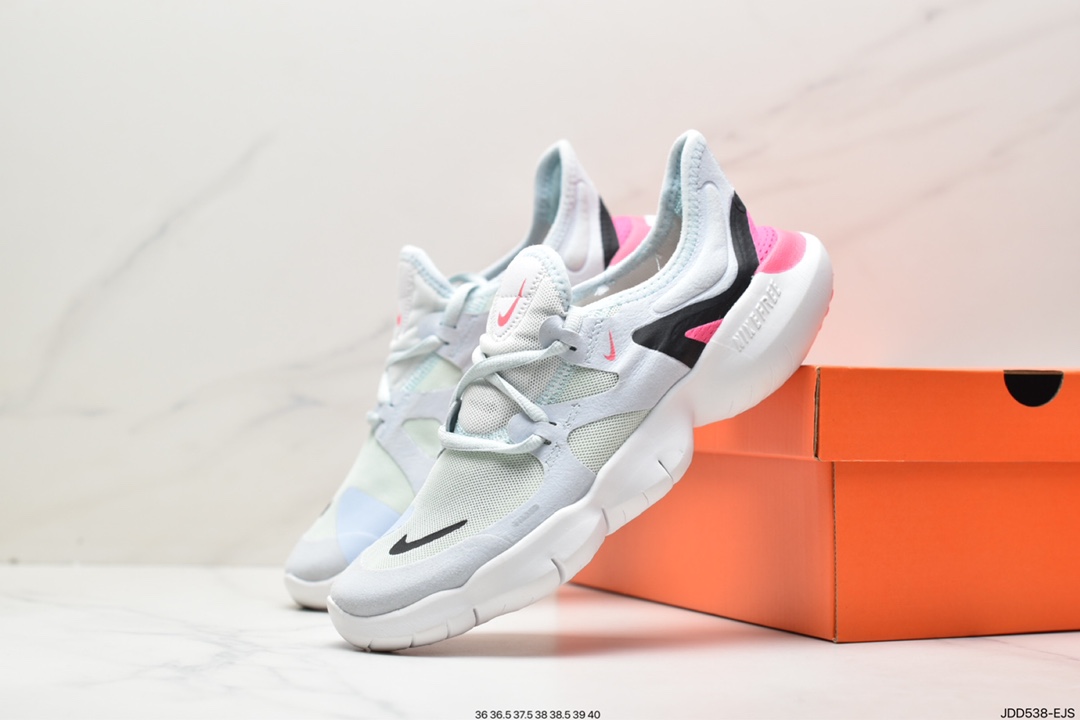 120 耐克Nike Wmns Free Rn 5.0 2019 赤足超弹力大底 跑步鞋 AQ1289-106