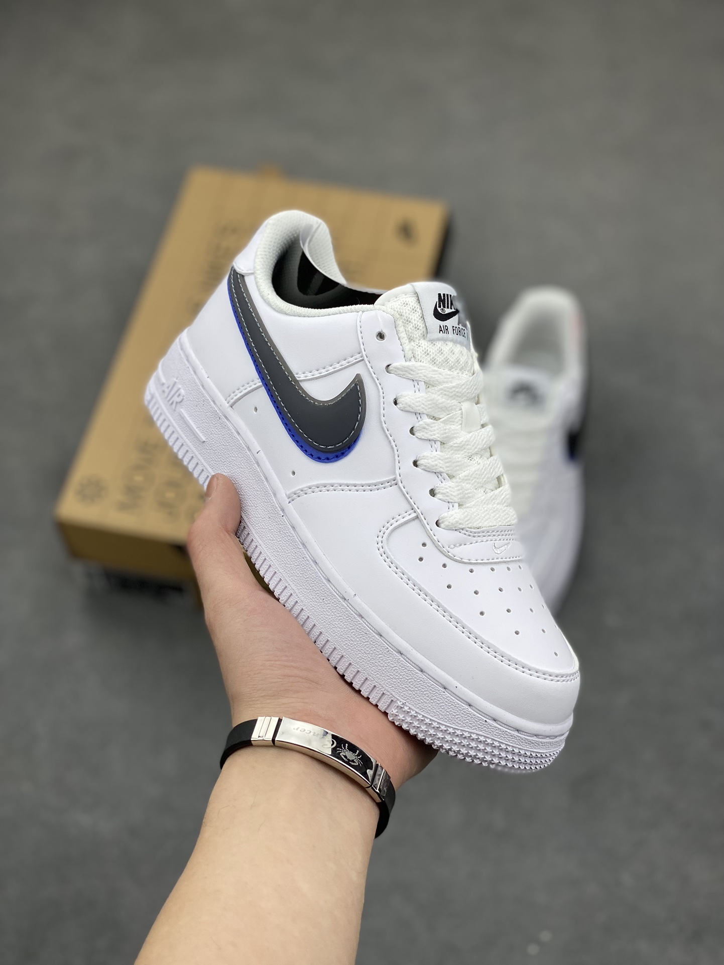 Nike Air Force 1 Low White/Grey Casual Sneakers FD0688-100 2 i1679081650 9313 0