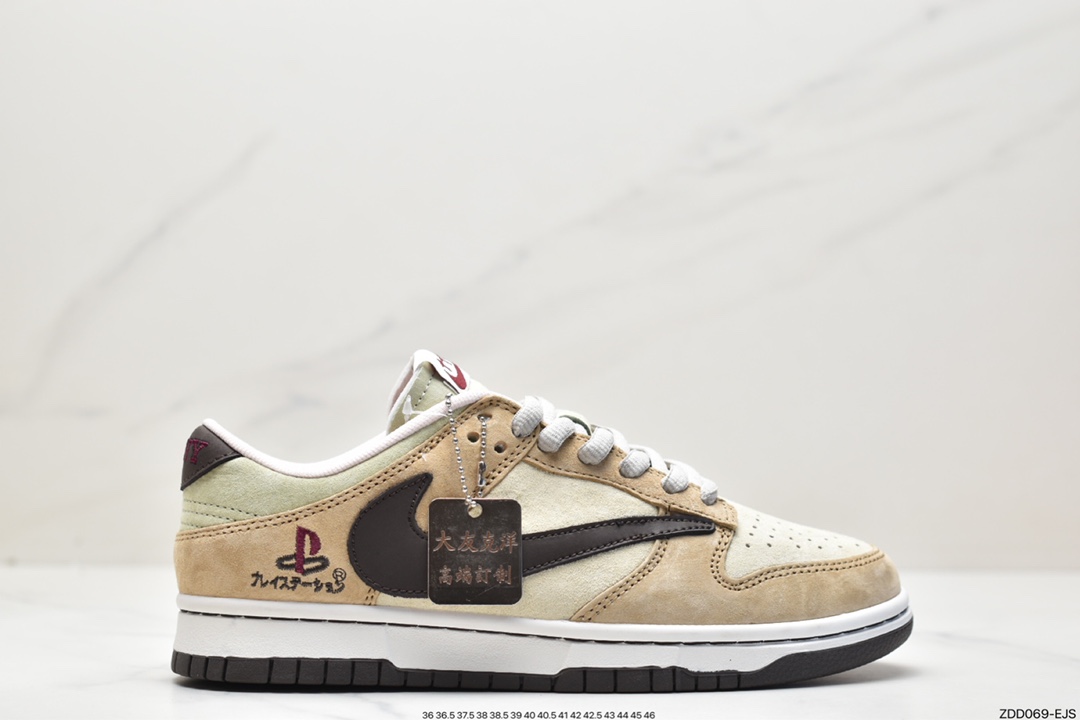 230 Sony PlayStation 5 x Travis Scott x SB Dunk Low PS5 米黄 CU1726-666