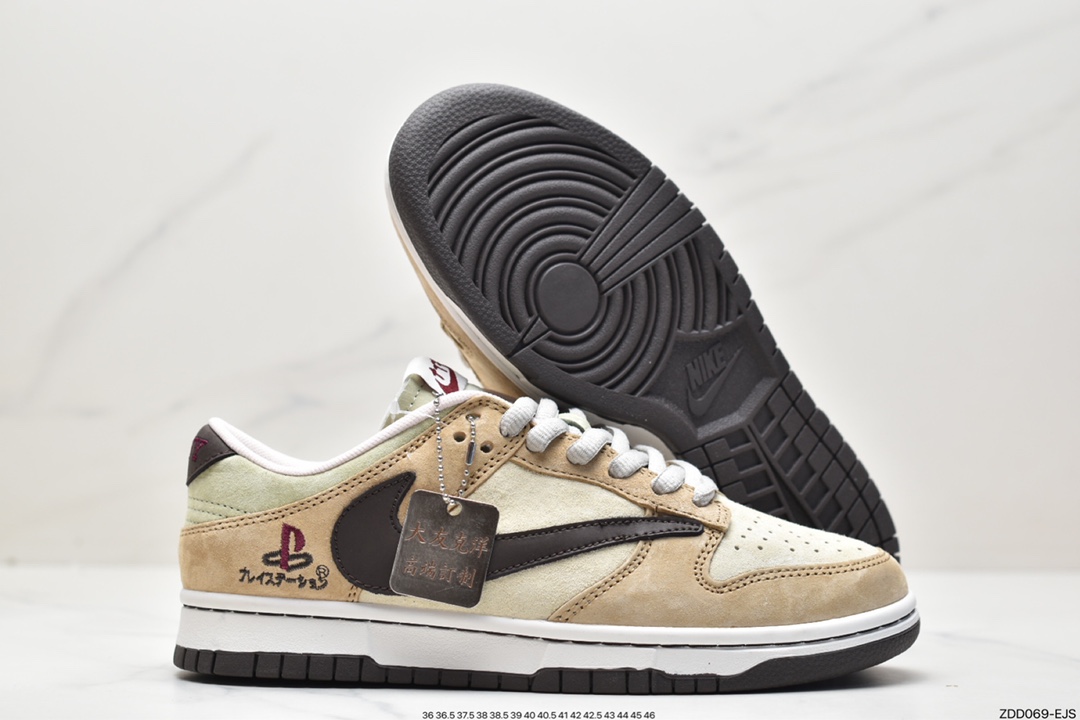 230 Sony PlayStation 5 x Travis Scott x SB Dunk Low PS5 米黄 CU1726-666