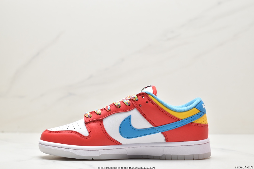 250 LeBron James x Nike Dunk Low 水果麦片 耐克SB低帮板鞋DH8009-600