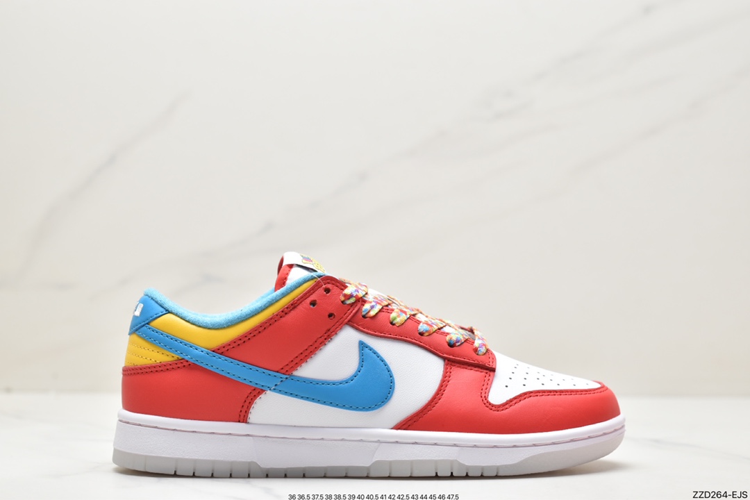 250 LeBron James x Nike Dunk Low 水果麦片 耐克SB低帮板鞋DH8009-600