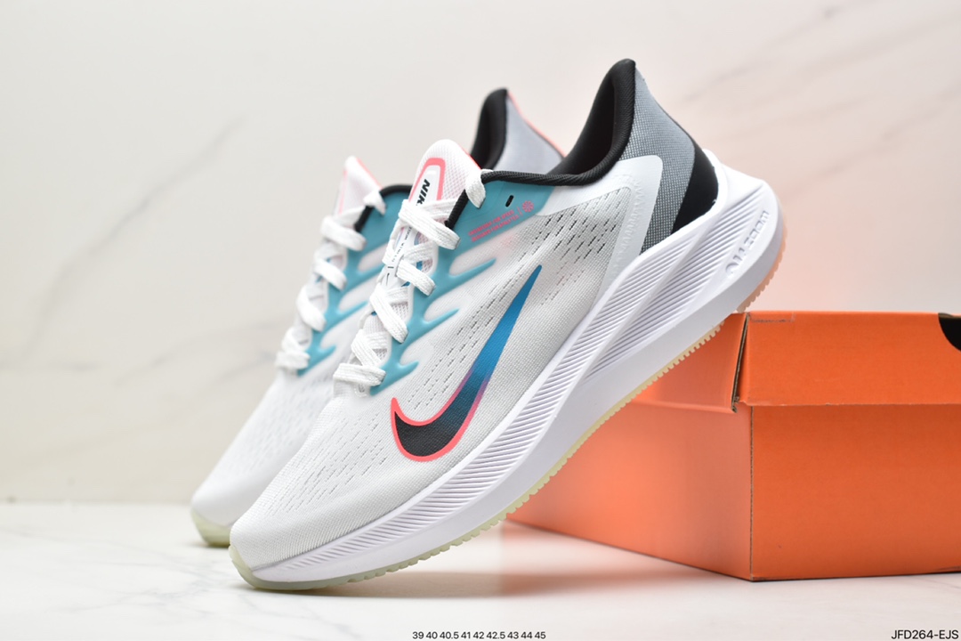 170 耐克Nike Air Zoom Winflo W7代 网面透气 训练跑步鞋 CJ0291-100