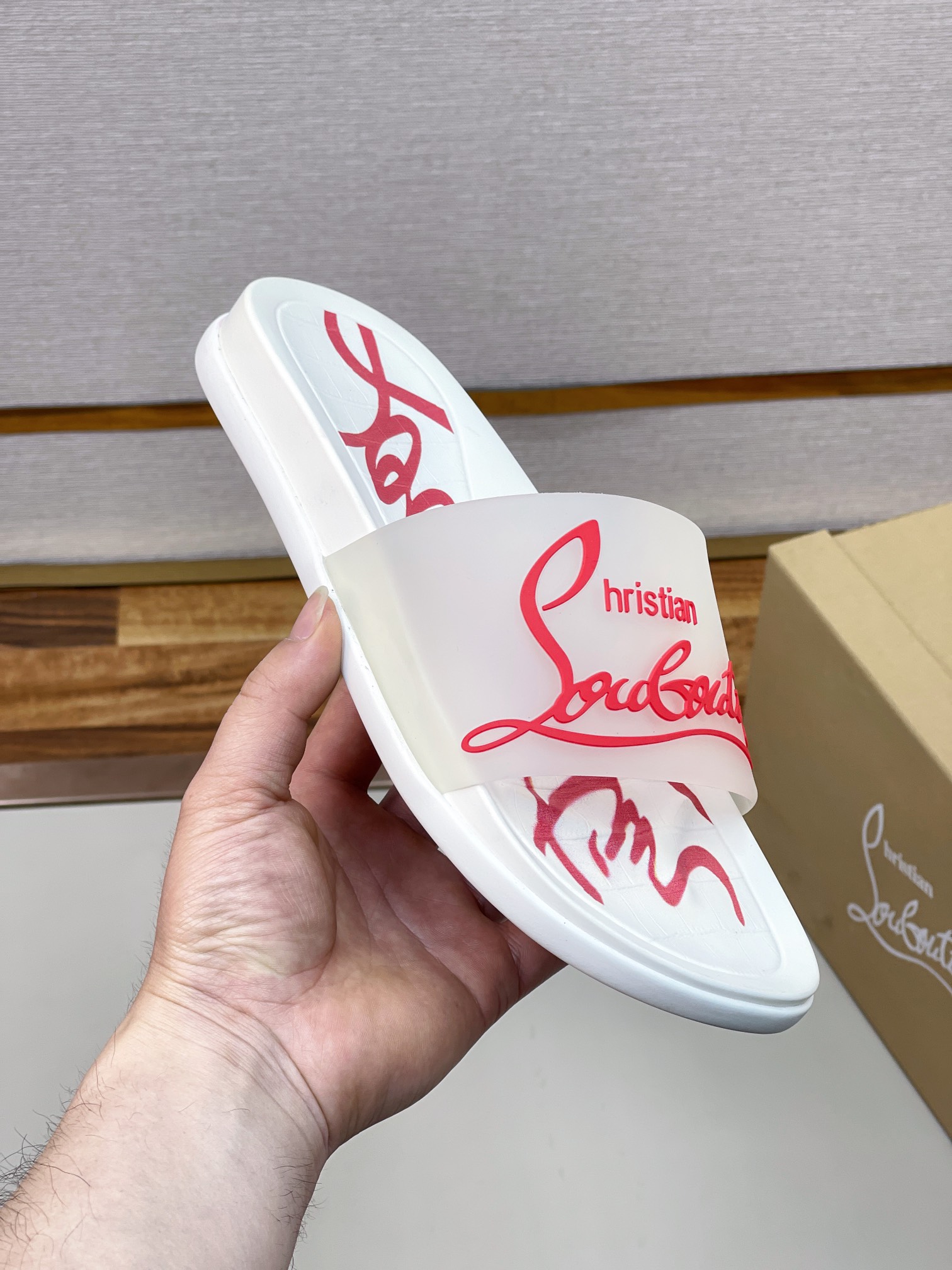 [CL zapatos inferiores rojos] tamaño 38-45 zapatillas clásicas de los hombres, el sitio web oficial 