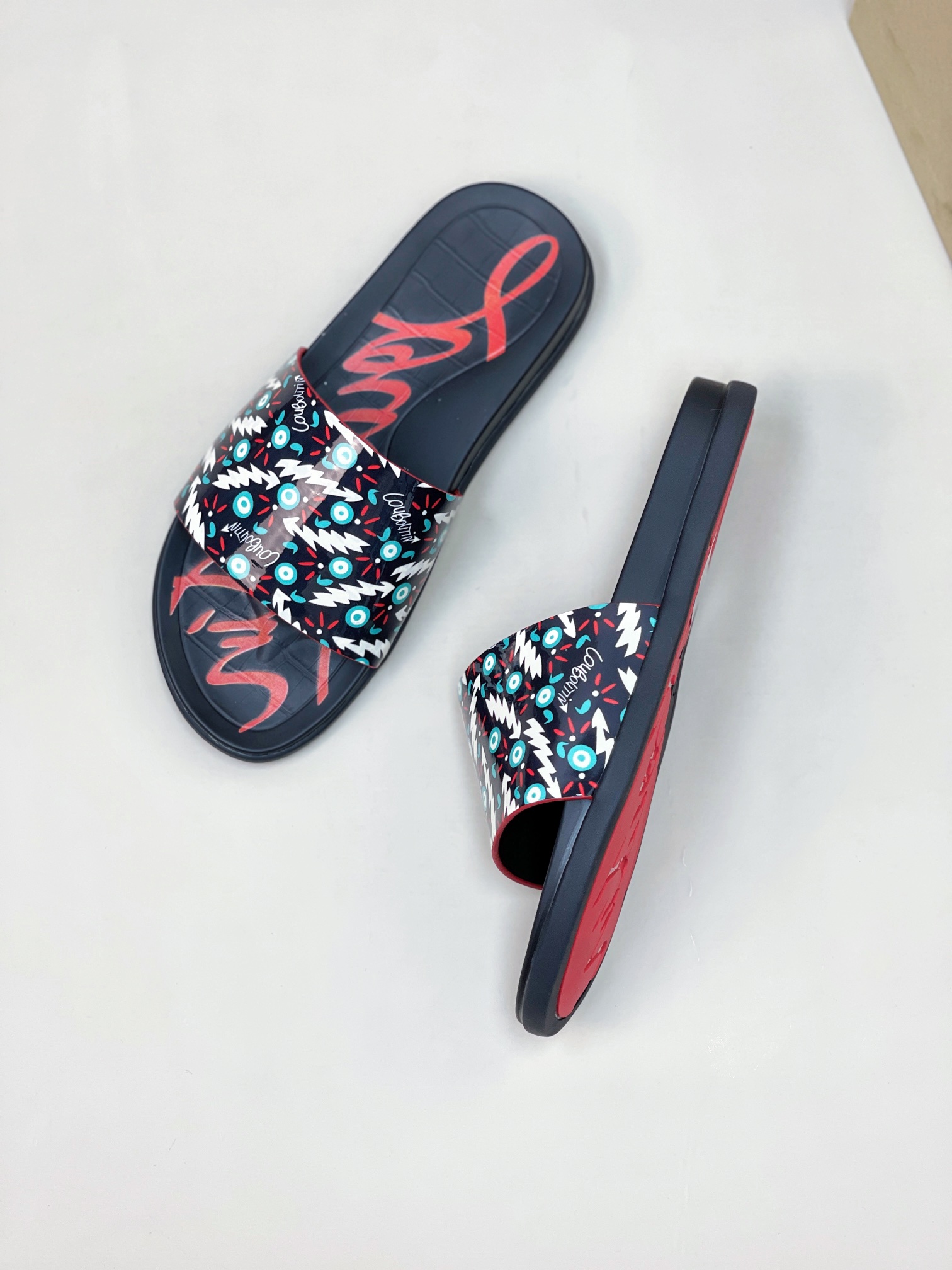 [CL zapatos inferiores rojos] tamaño 38-45 zapatillas clásicas de los hombres, el sitio web oficial 