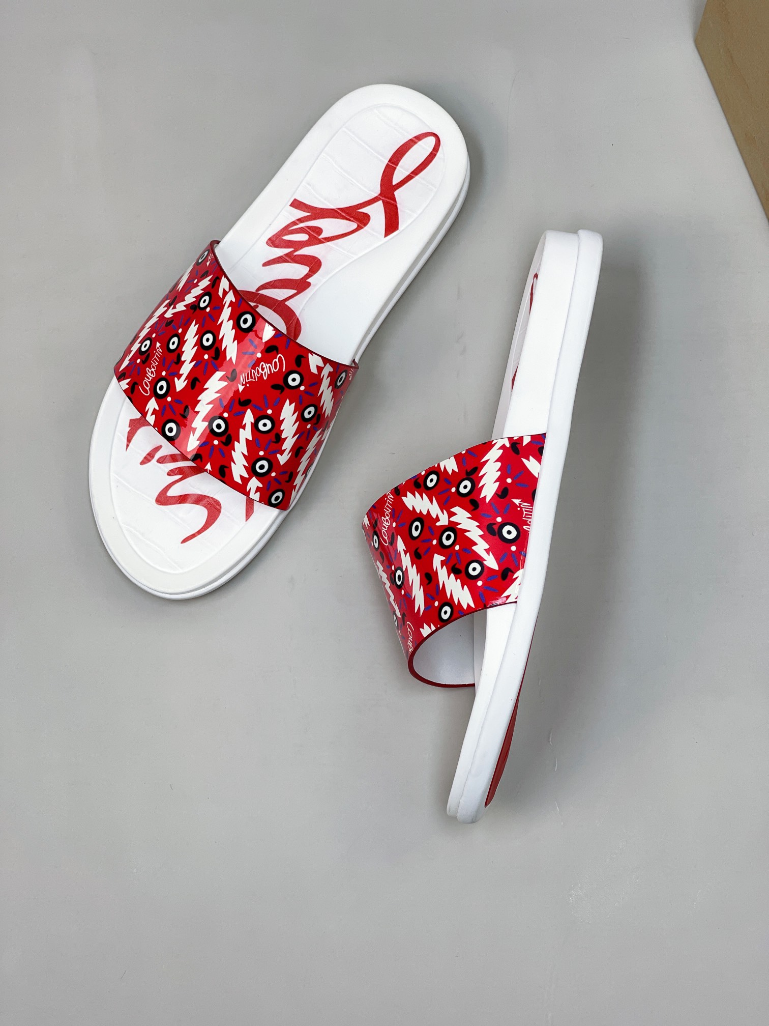 [CL zapatos inferiores rojos] tamaño 38-45 zapatillas clásicas de los hombres, el sitio web oficial 