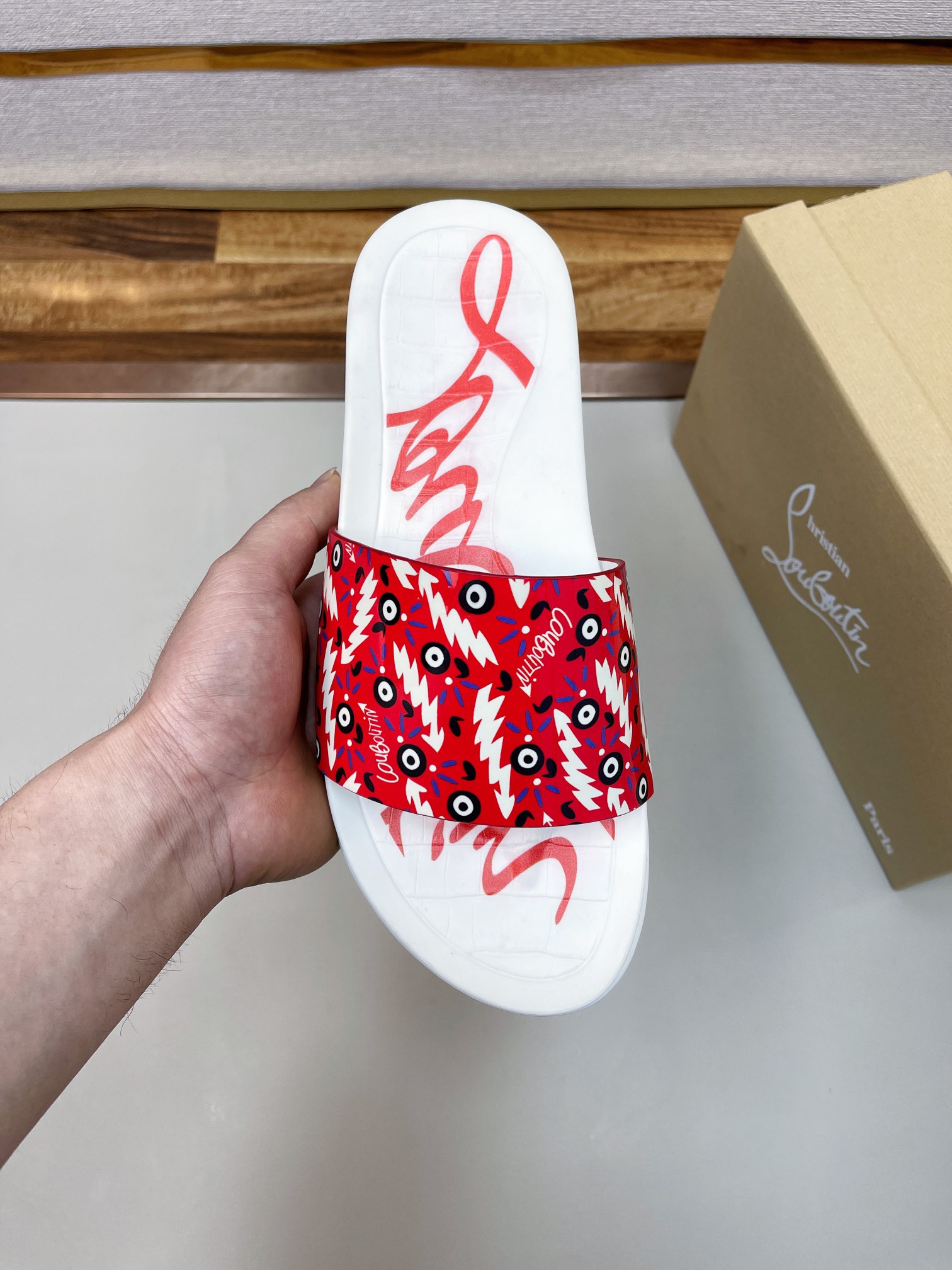 [CL zapatos inferiores rojos] tamaño 38-45 zapatillas clásicas de los hombres, el sitio web oficial 