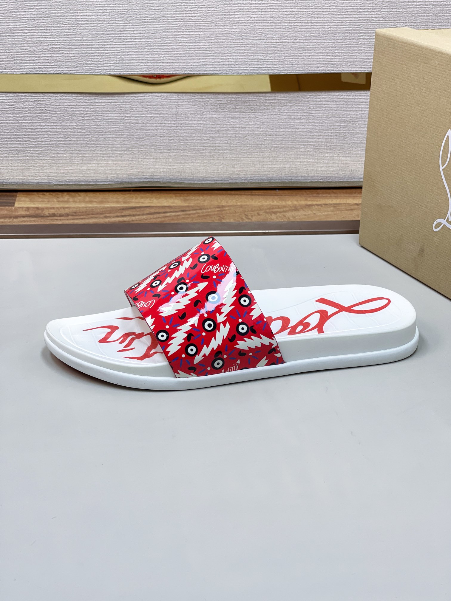 [CL zapatos inferiores rojos] tamaño 38-45 zapatillas clásicas de los hombres, el sitio web oficial 