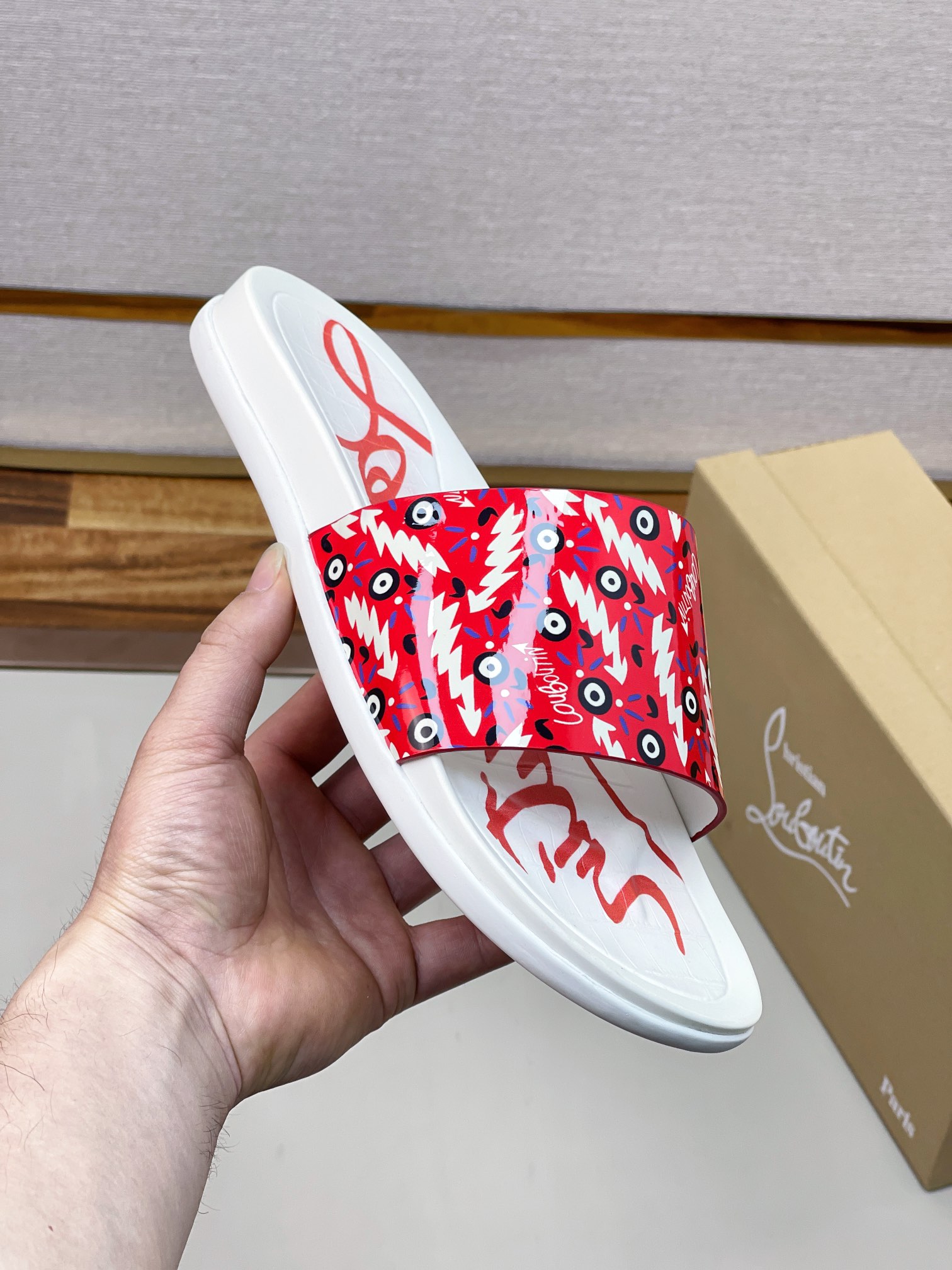 [CL zapatos inferiores rojos] tamaño 38-45 zapatillas clásicas de los hombres, el sitio web oficial 
