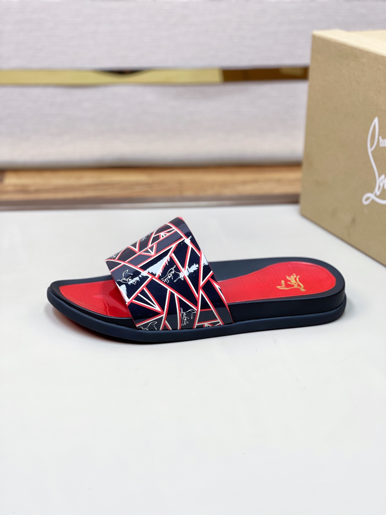 [CL zapatos inferiores rojos] tamaño 38-45 zapatillas clásicas de los hombres, el sitio web oficial 