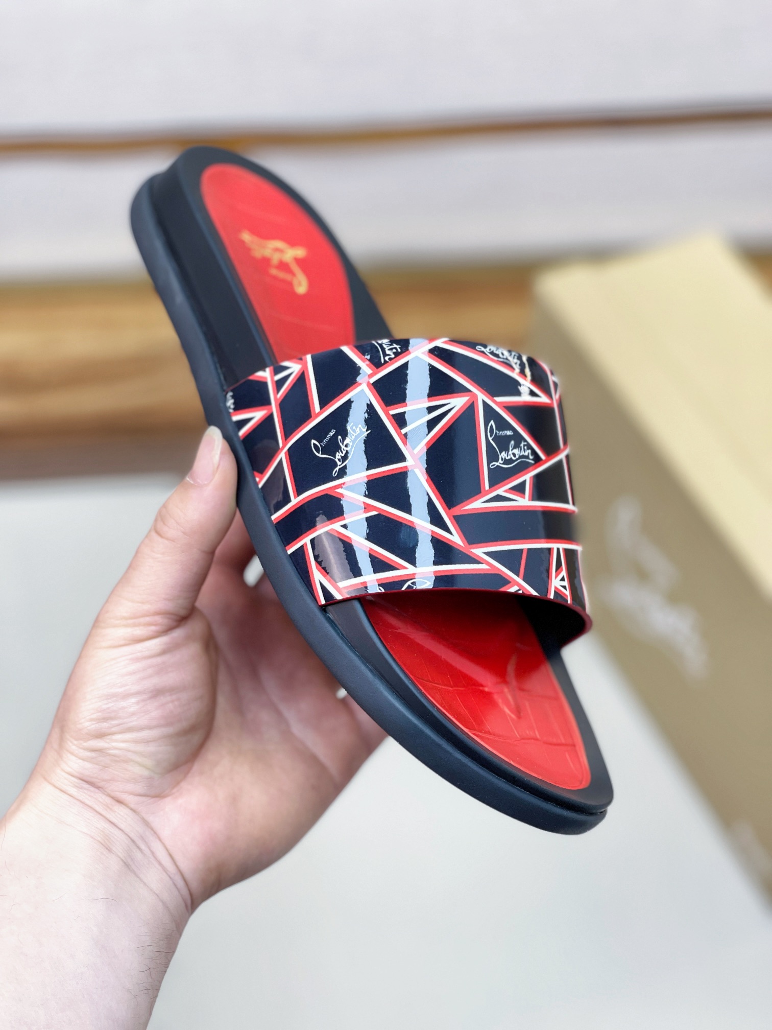 [CL zapatos inferiores rojos] tamaño 38-45 zapatillas clásicas de los hombres, el sitio web oficial 