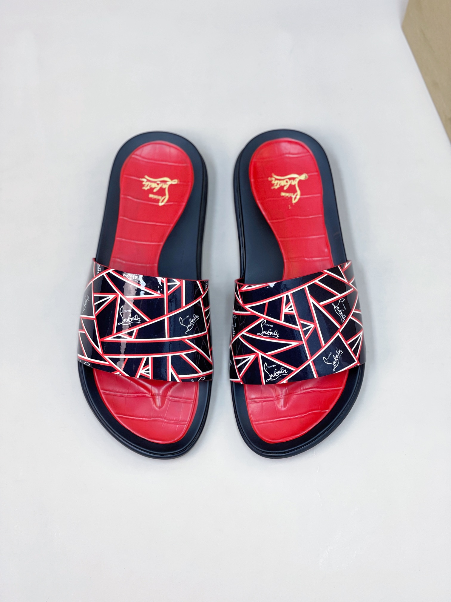 [CL zapatos inferiores rojos] tamaño 38-45 zapatillas clásicas de los hombres, el sitio web oficial