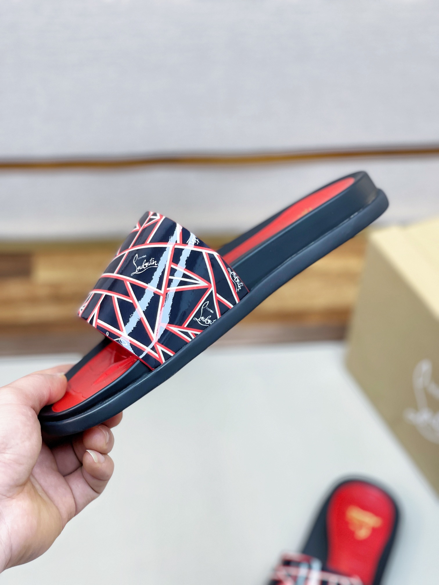 [CL zapatos inferiores rojos] tamaño 38-45 zapatillas clásicas de los hombres, el sitio web oficial 