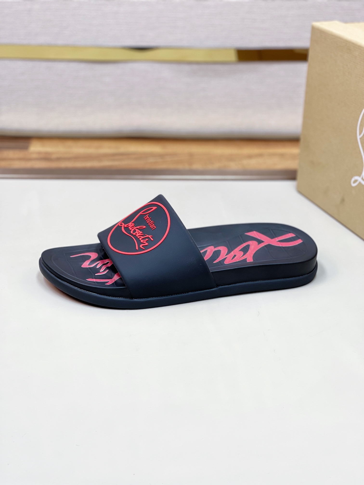 [CL zapatos inferiores rojos] tamaño 38-45 zapatillas clásicas de los hombres, el sitio web oficial 