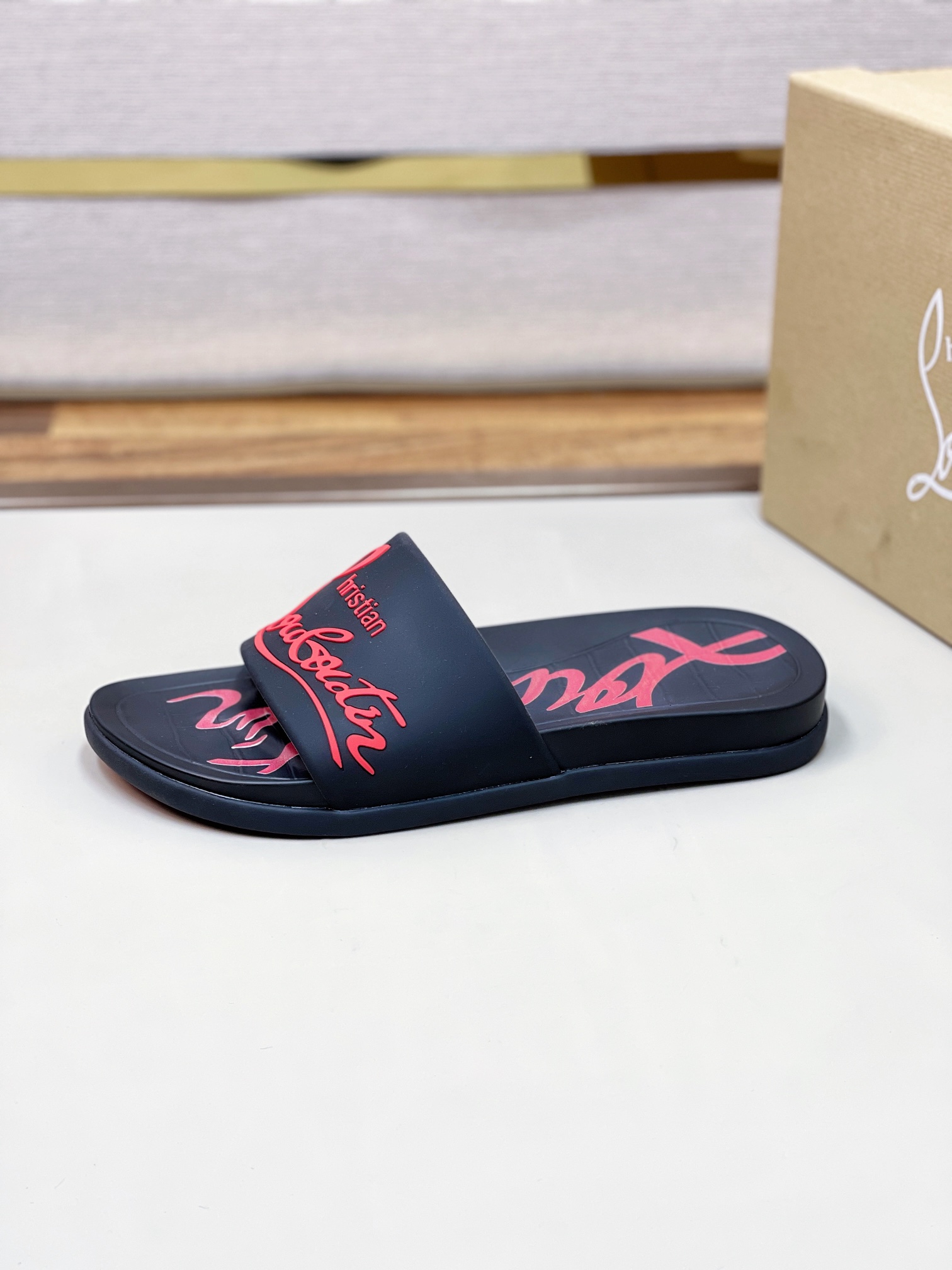 [CL zapatos inferiores rojos] tamaño 38-45 zapatillas clásicas de los hombres, el sitio web oficial 