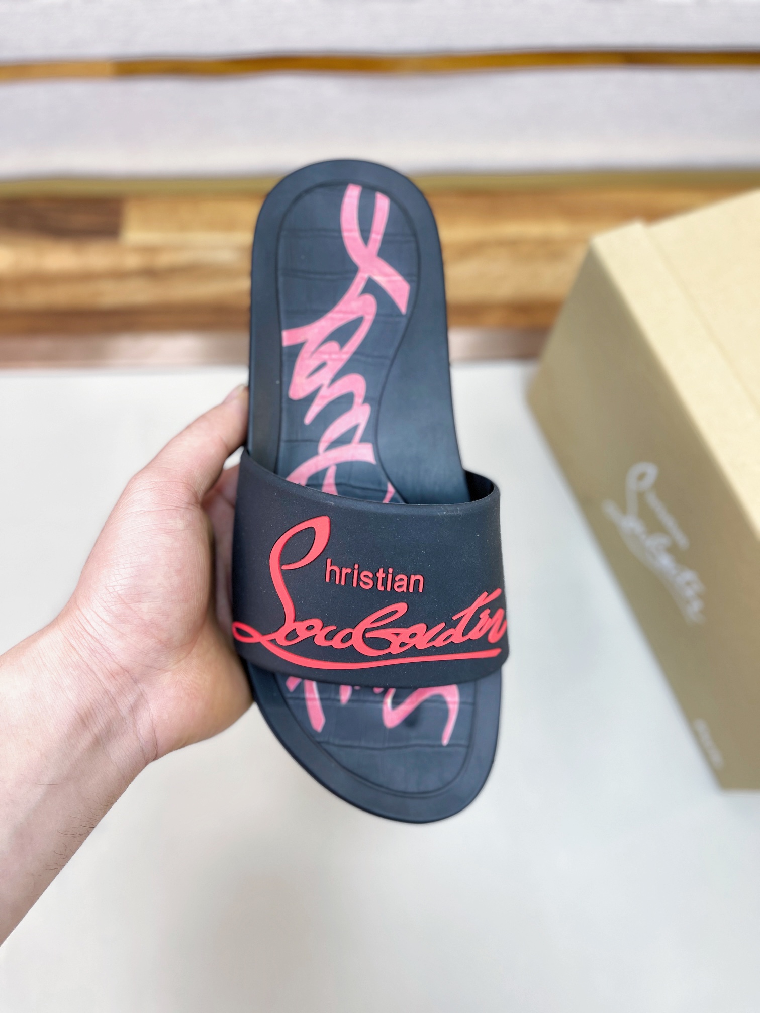 [CL zapatos inferiores rojos] tamaño 38-45 zapatillas clásicas de los hombres, el sitio web oficial 