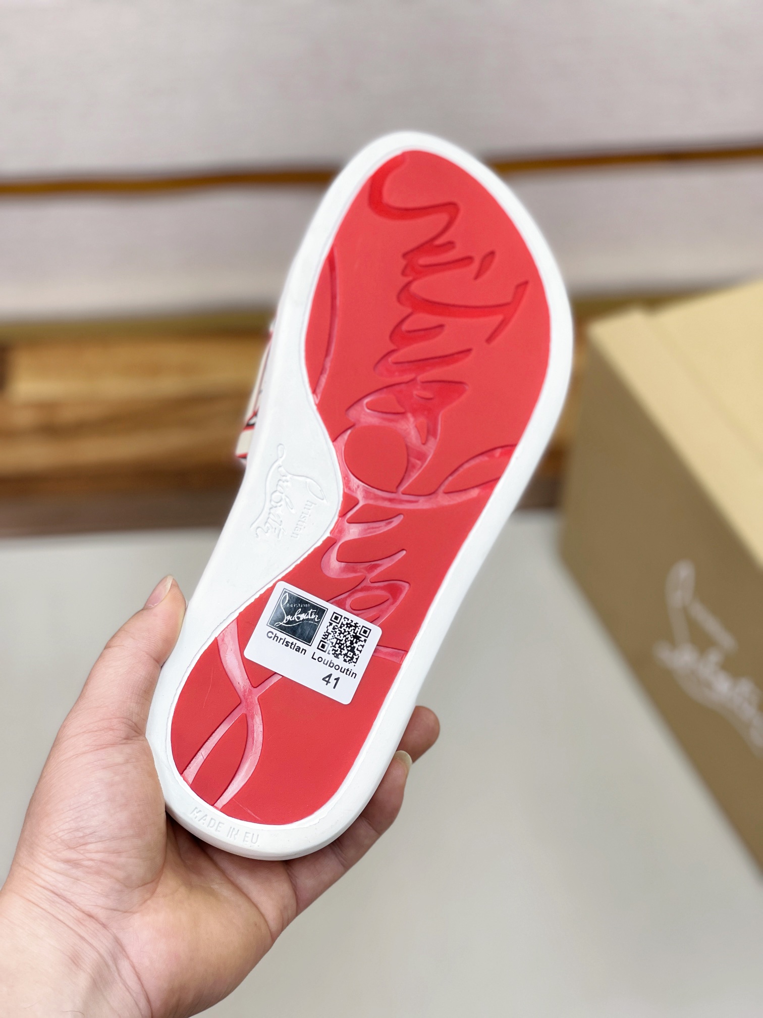 [CL zapatos inferiores rojos] tamaño 38-45 zapatillas clásicas de los hombres, el sitio web oficial 