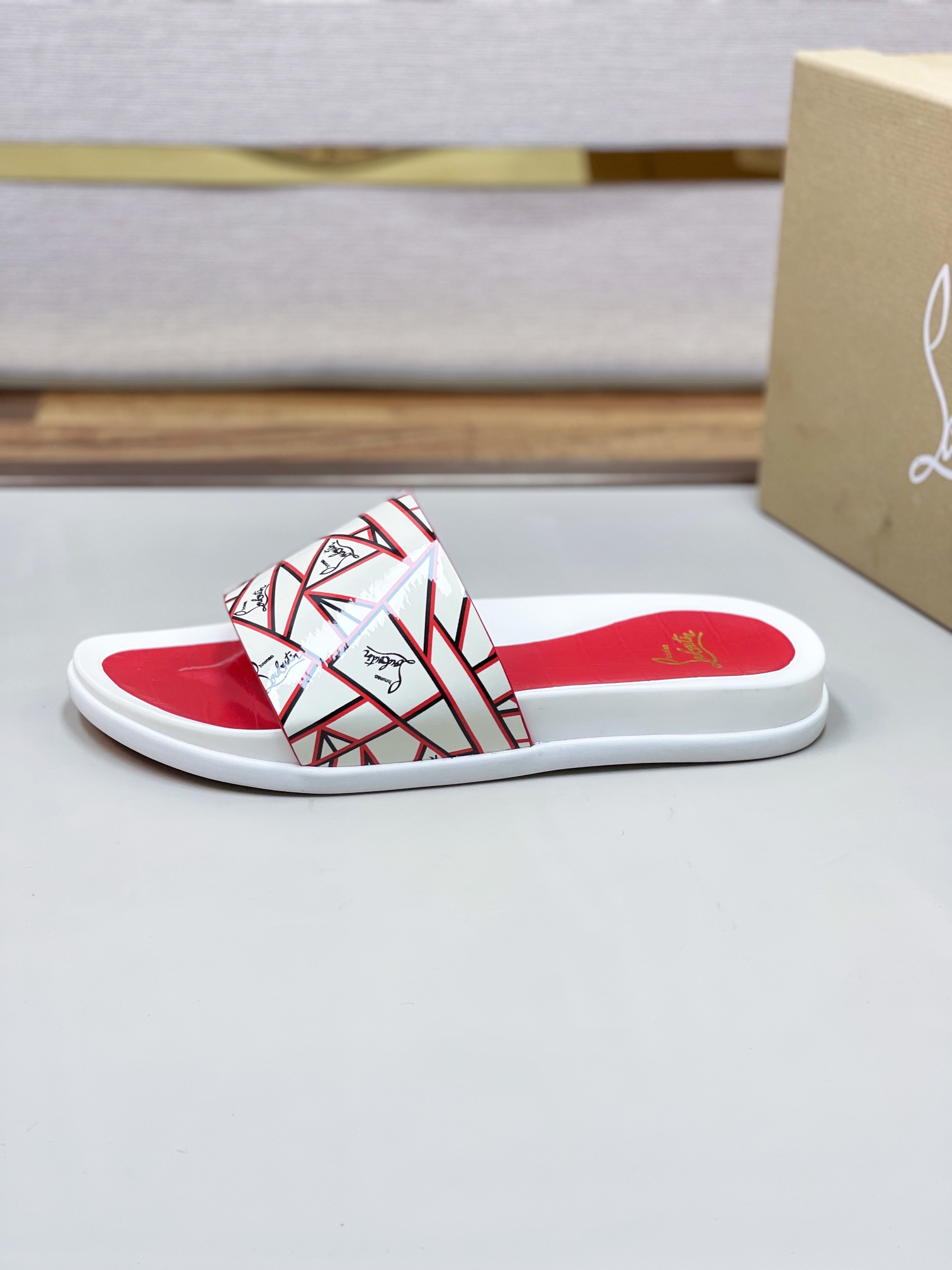 [CL zapatos inferiores rojos] tamaño 38-45 zapatillas clásicas de los hombres, el sitio web oficial 