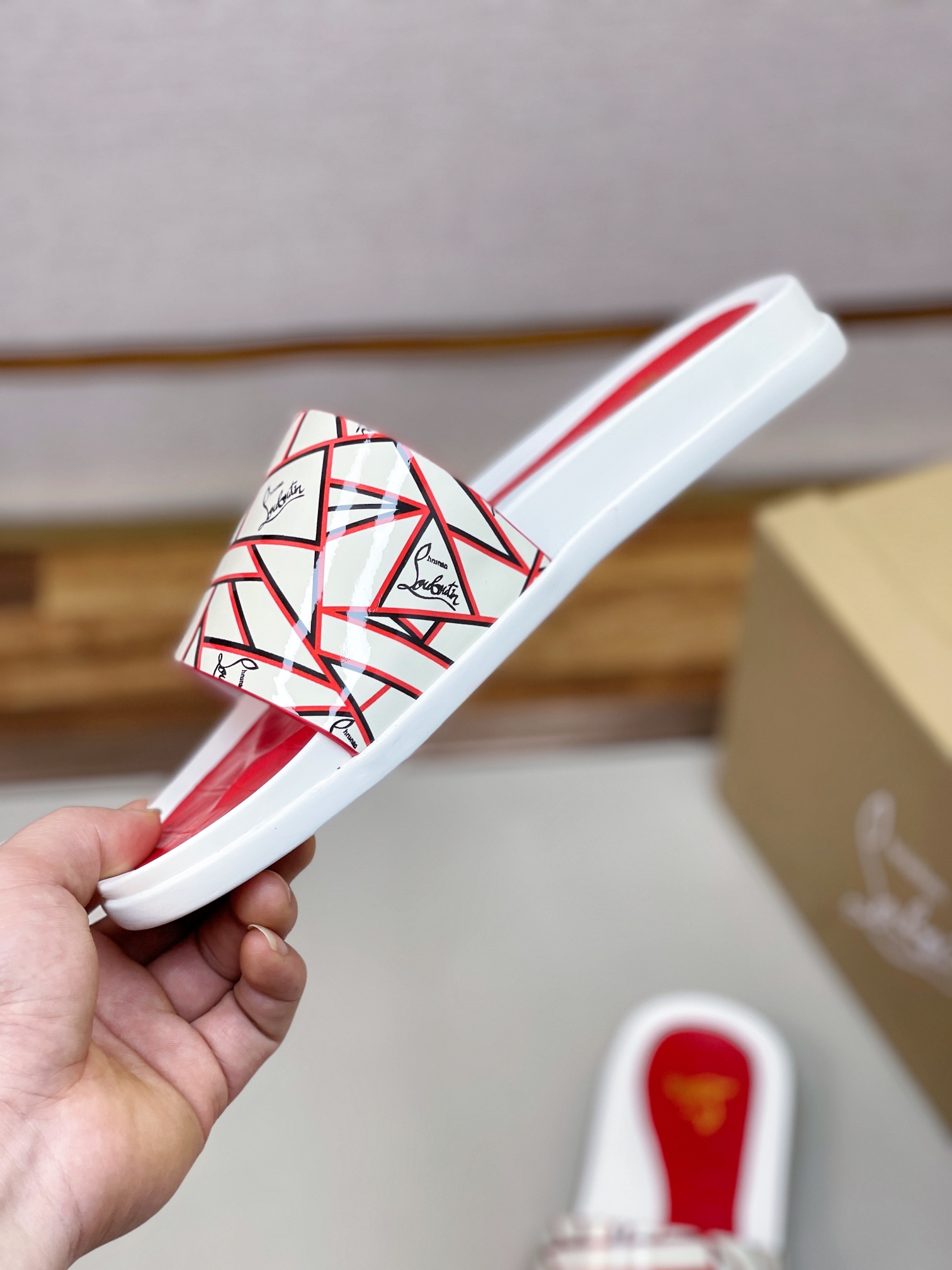 [CL zapatos inferiores rojos] tamaño 38-45 zapatillas clásicas de los hombres, el sitio web oficial 
