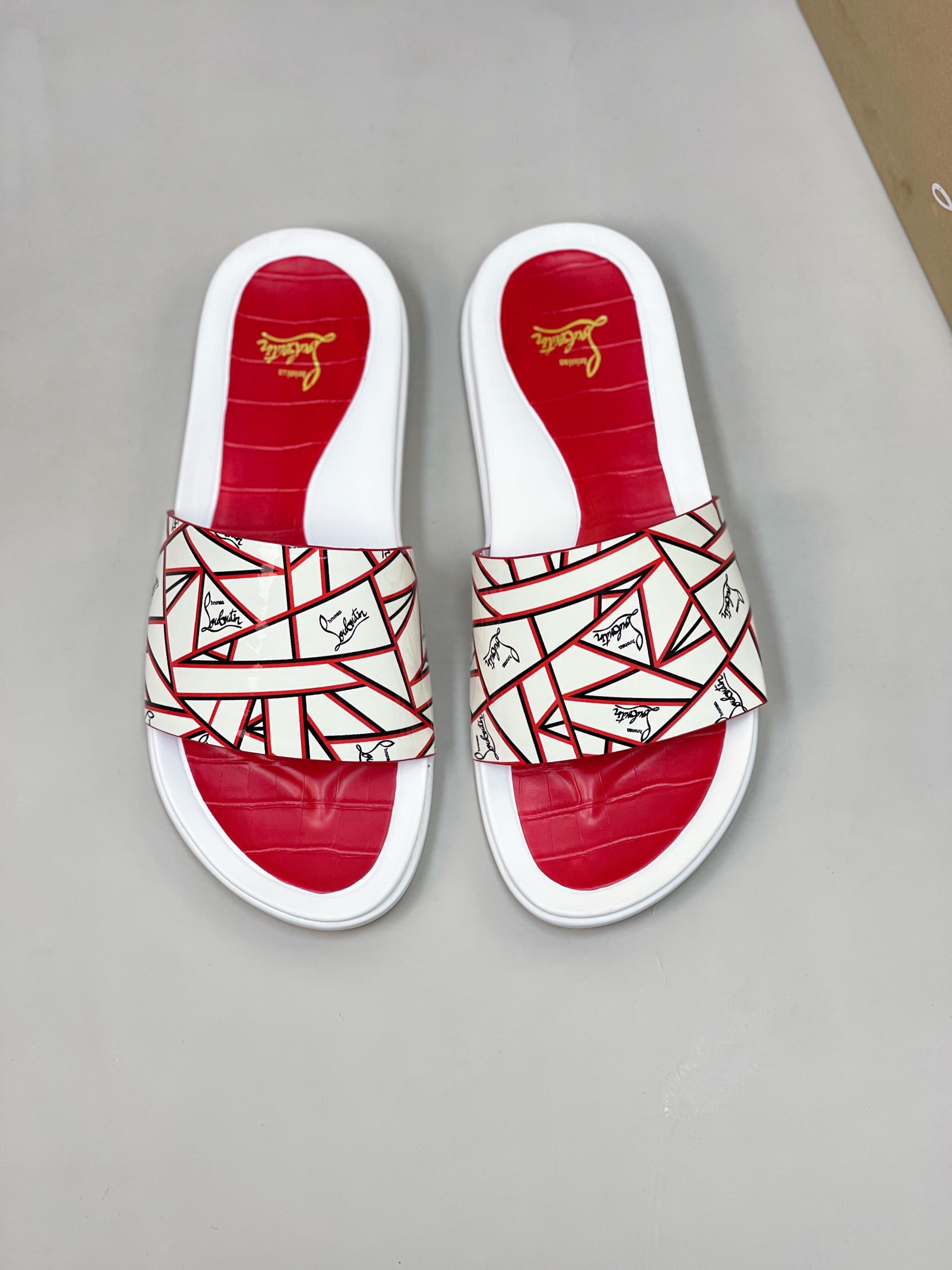 [CL zapatos inferiores rojos] tamaño 38-45 zapatillas clásicas de los hombres, el sitio web oficial