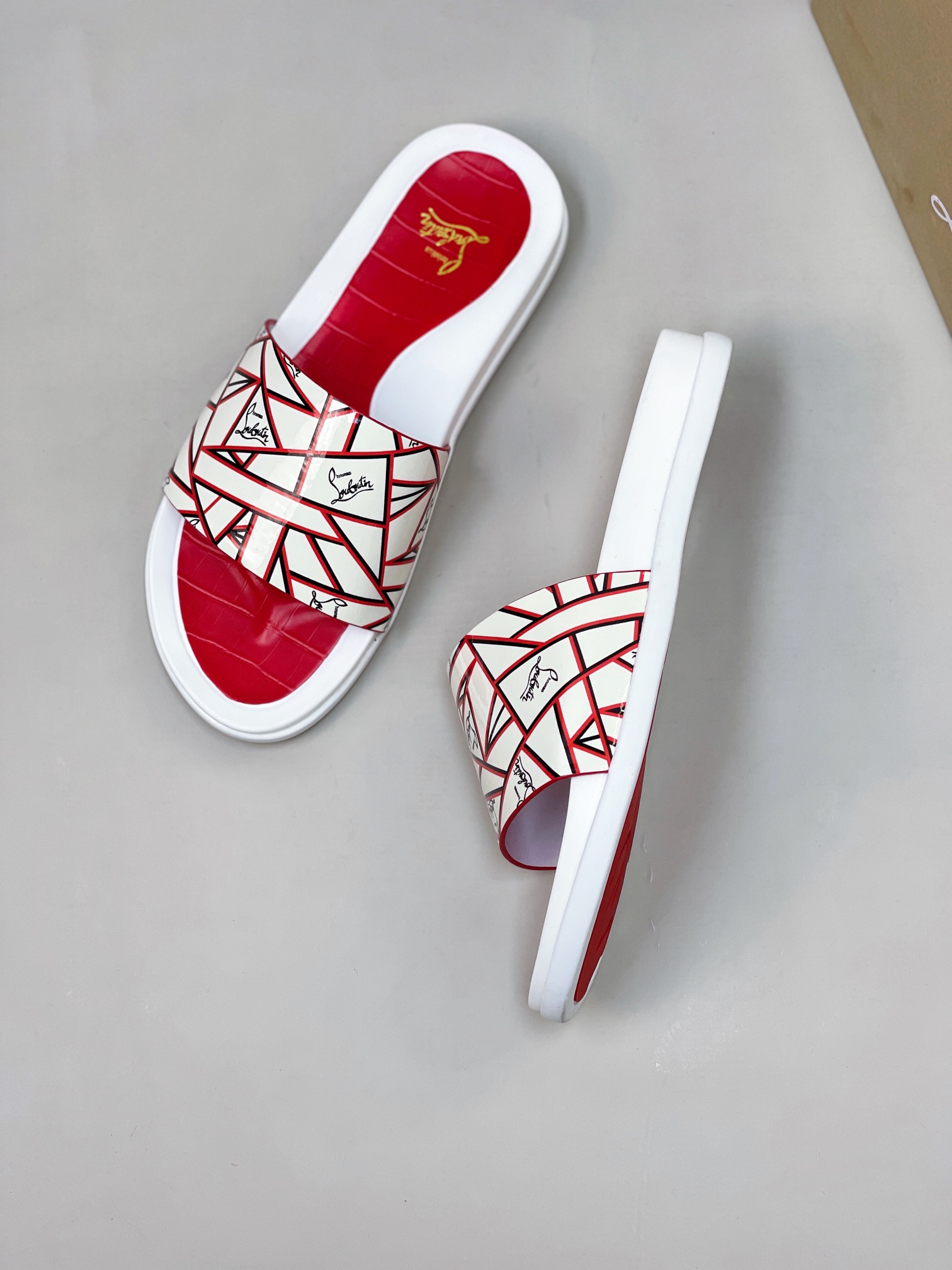 [CL zapatos inferiores rojos] tamaño 38-45 zapatillas clásicas de los hombres, el sitio web oficial 