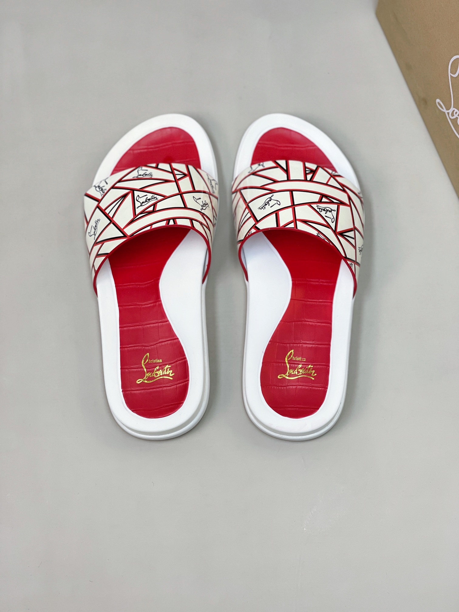 [CL zapatos inferiores rojos] tamaño 38-45 zapatillas clásicas de los hombres, el sitio web oficial 