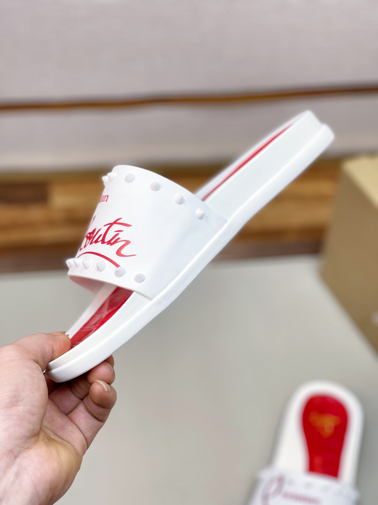 [CL zapatos inferiores rojos] tamaño 38-45 zapatillas clásicas de los hombres, el sitio web oficial 