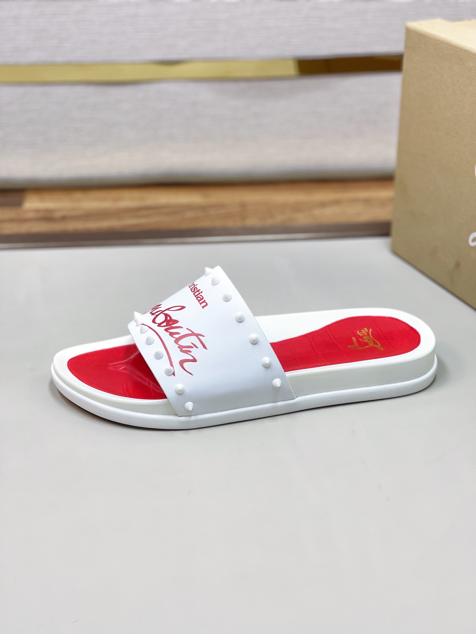 [CL zapatos inferiores rojos] tamaño 38-45 zapatillas clásicas de los hombres, el sitio web oficial 