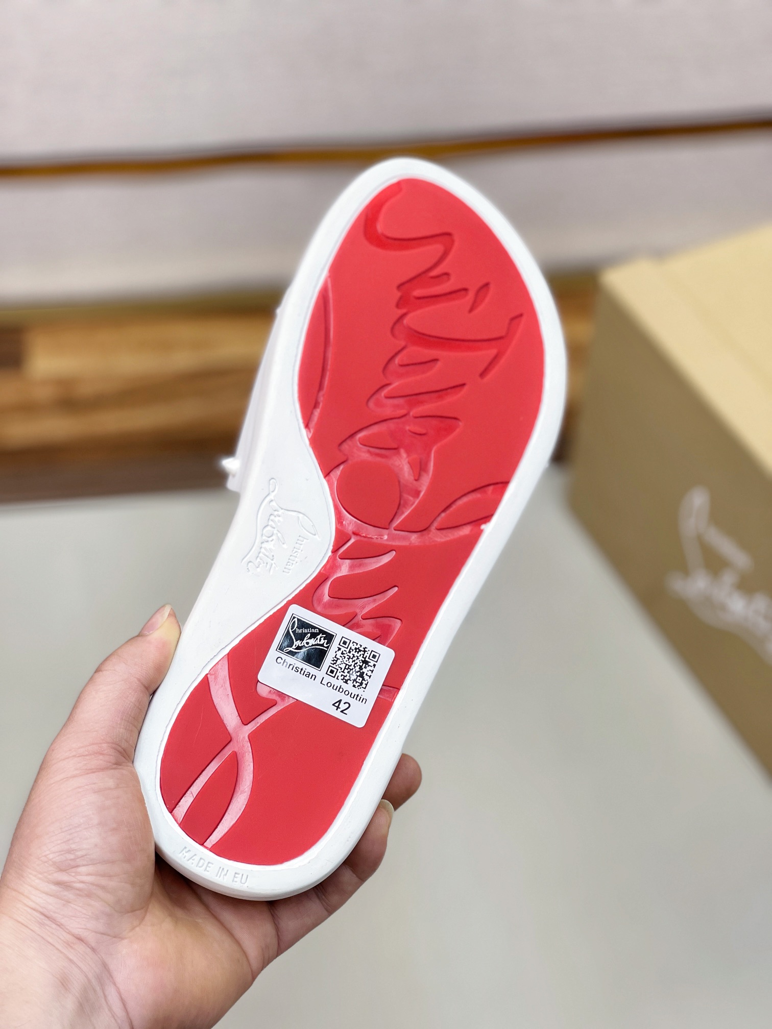 [CL zapatos inferiores rojos] tamaño 38-45 zapatillas clásicas de los hombres, el sitio web oficial 