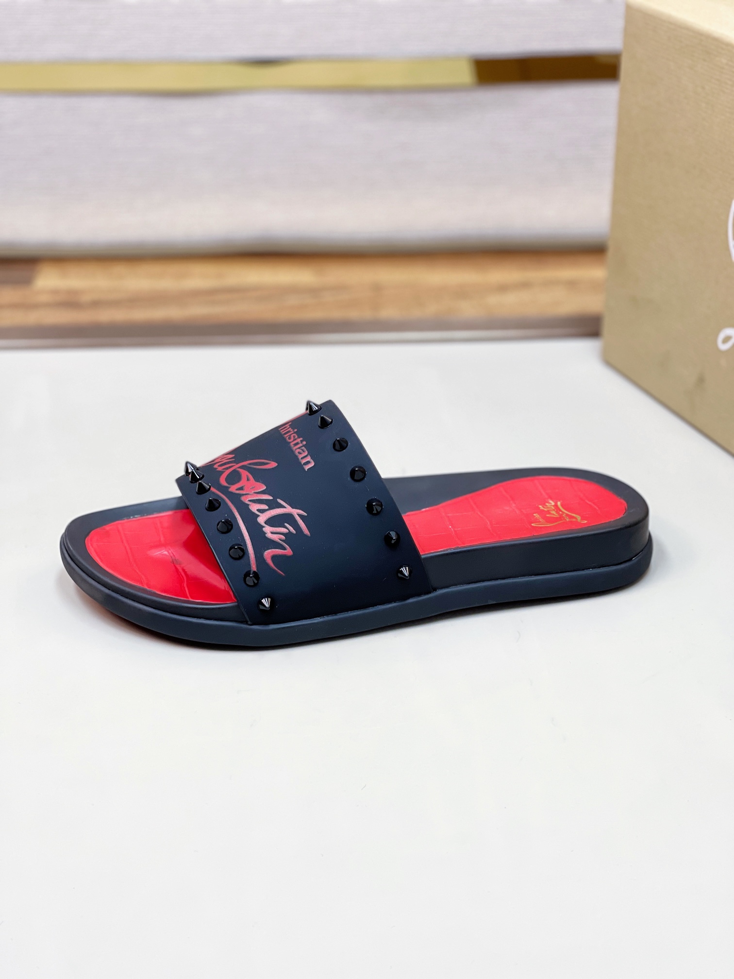 [CL zapatos inferiores rojos] tamaño 38-45 zapatillas clásicas de los hombres, el sitio web oficial 