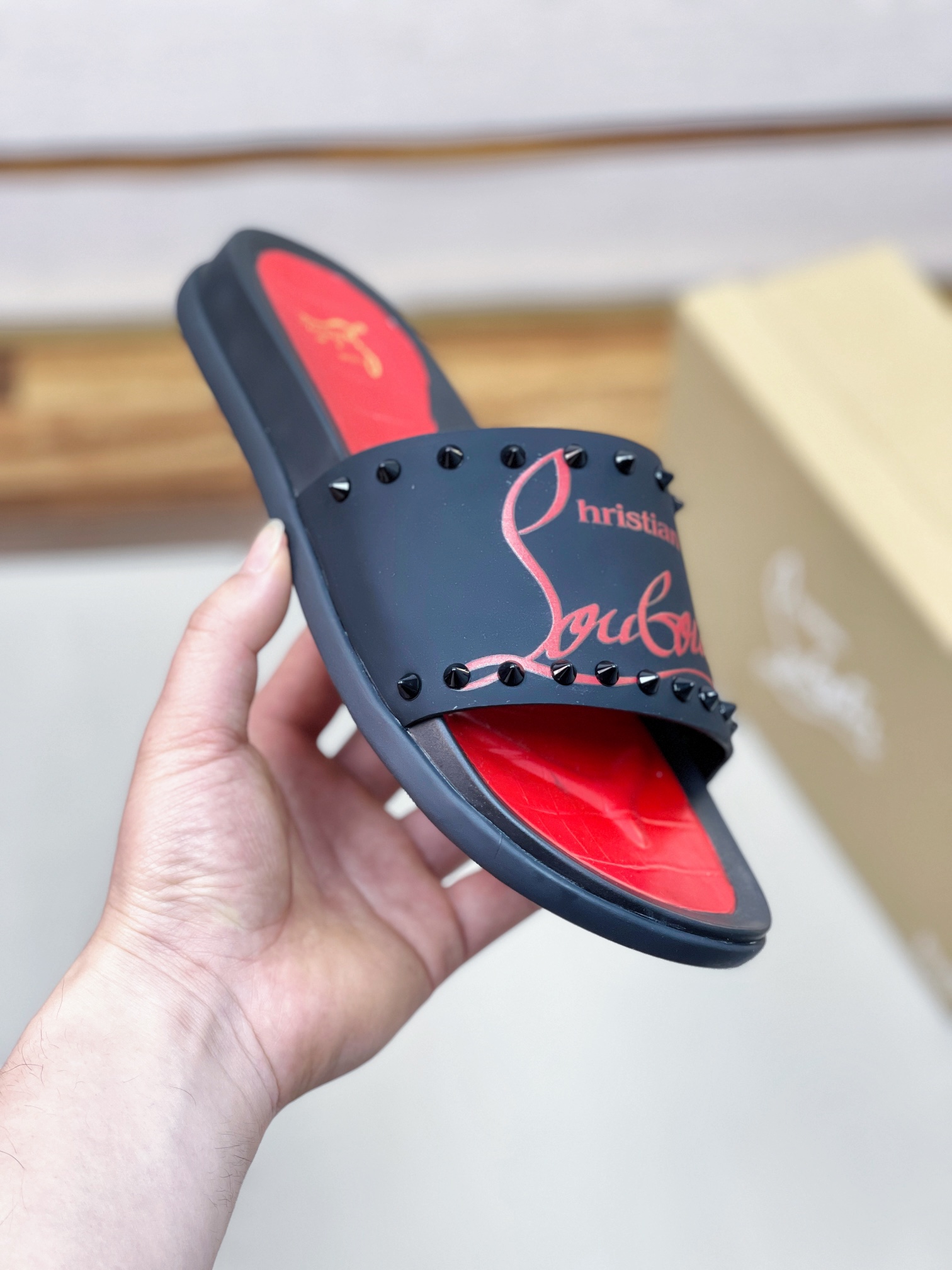[CL zapatos inferiores rojos] tamaño 38-45 zapatillas clásicas de los hombres, el sitio web oficial 