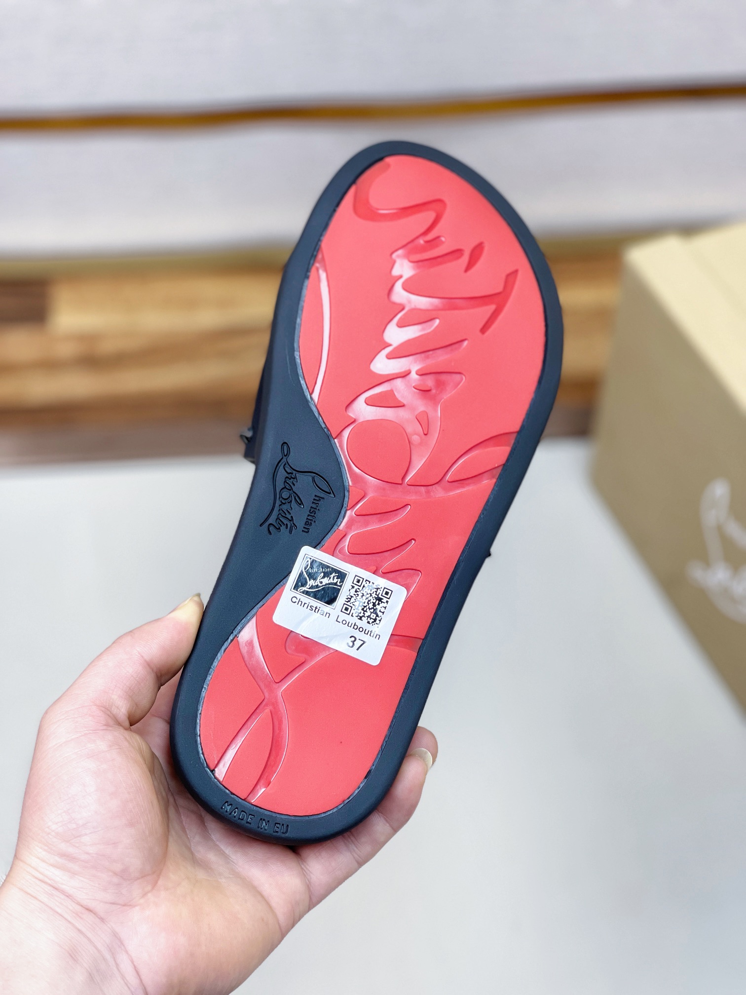 [CL zapatos inferiores rojos] tamaño 38-45 zapatillas clásicas de los hombres, el sitio web oficial 