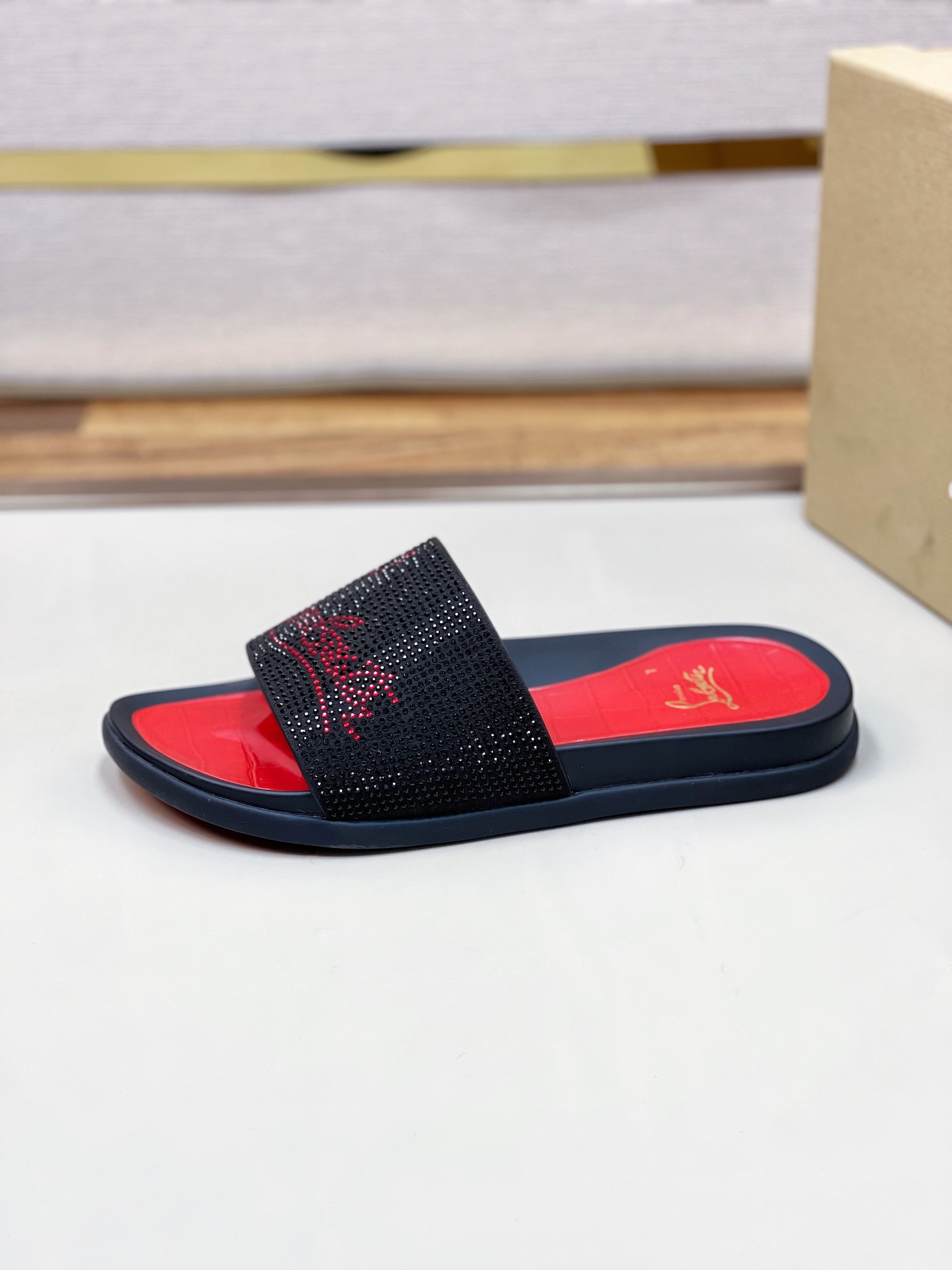 [CL zapatos inferiores rojos] tamaño 38-45 zapatillas clásicas de los hombres, el sitio web oficial 